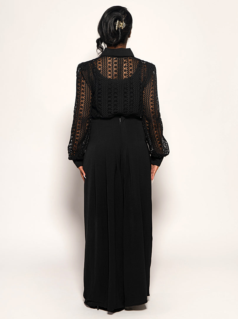 Monaco Set- Crochet Shirt & Pants